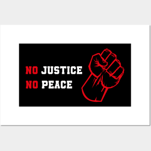 no justice no peace Posters and Art